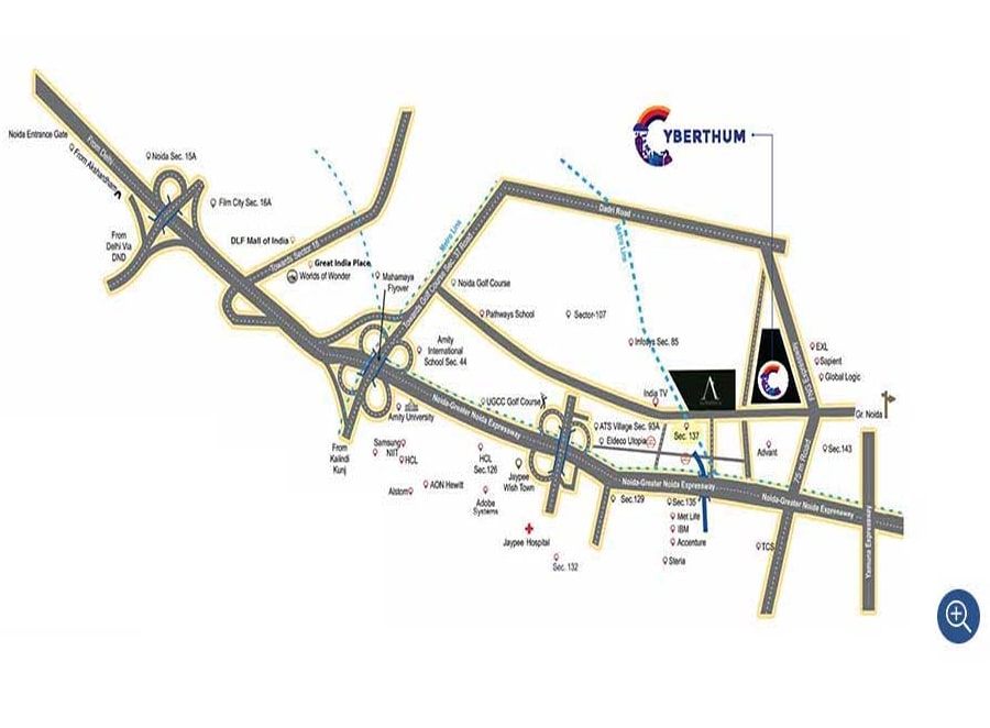 Bhutani Cyberthum location map